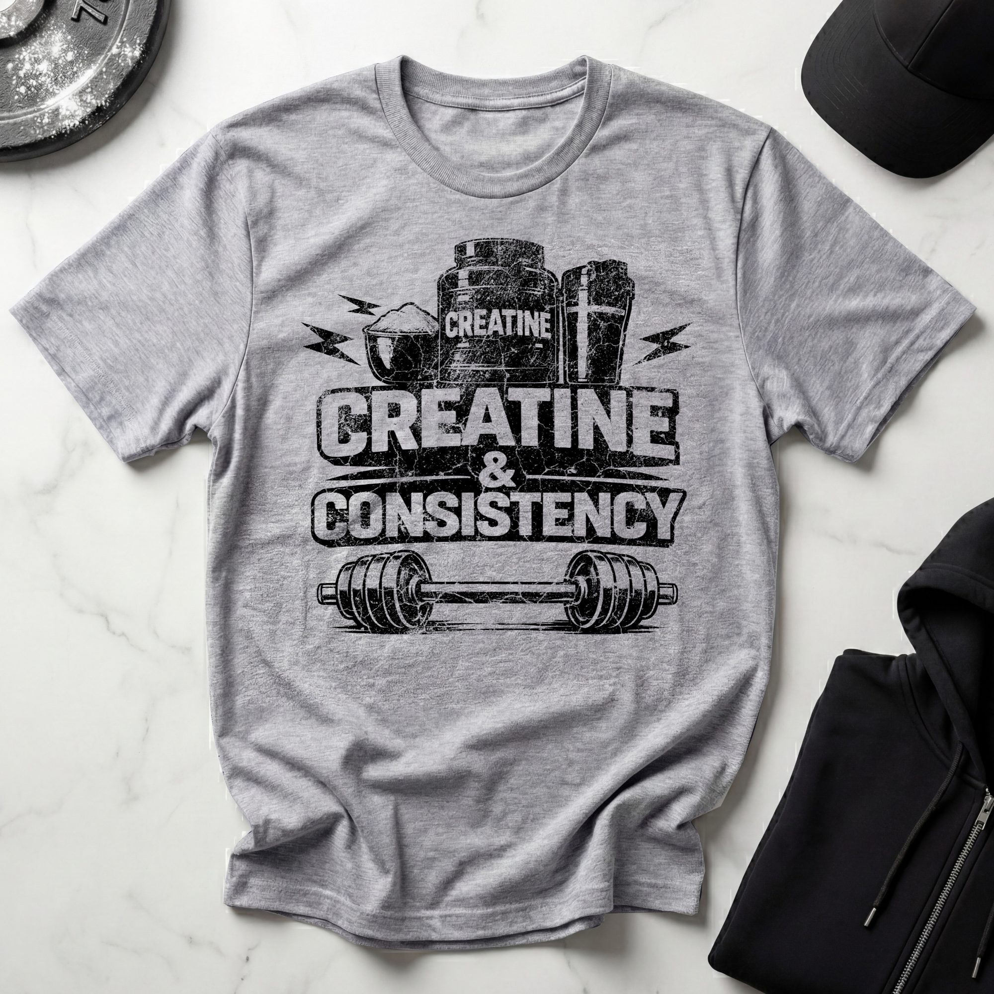 Creatine & Consistency Light Tee