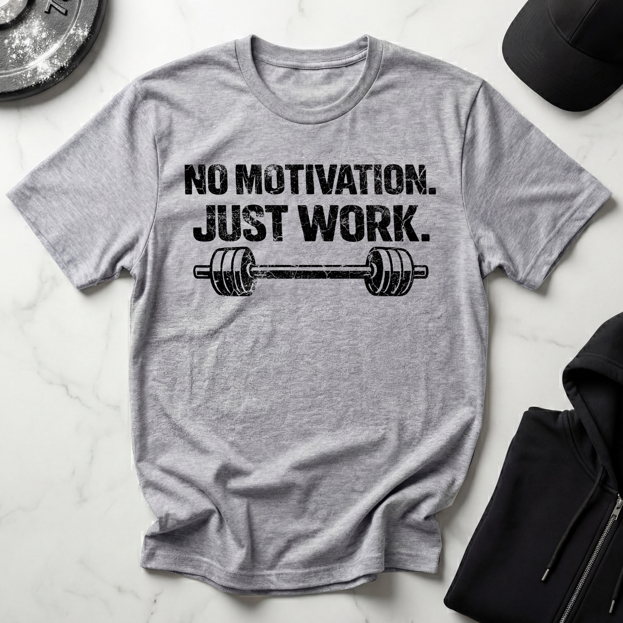 No Motivation Just Work Light Tee