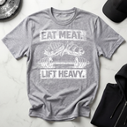 Eat Meat Lift Heavy Dark Tee