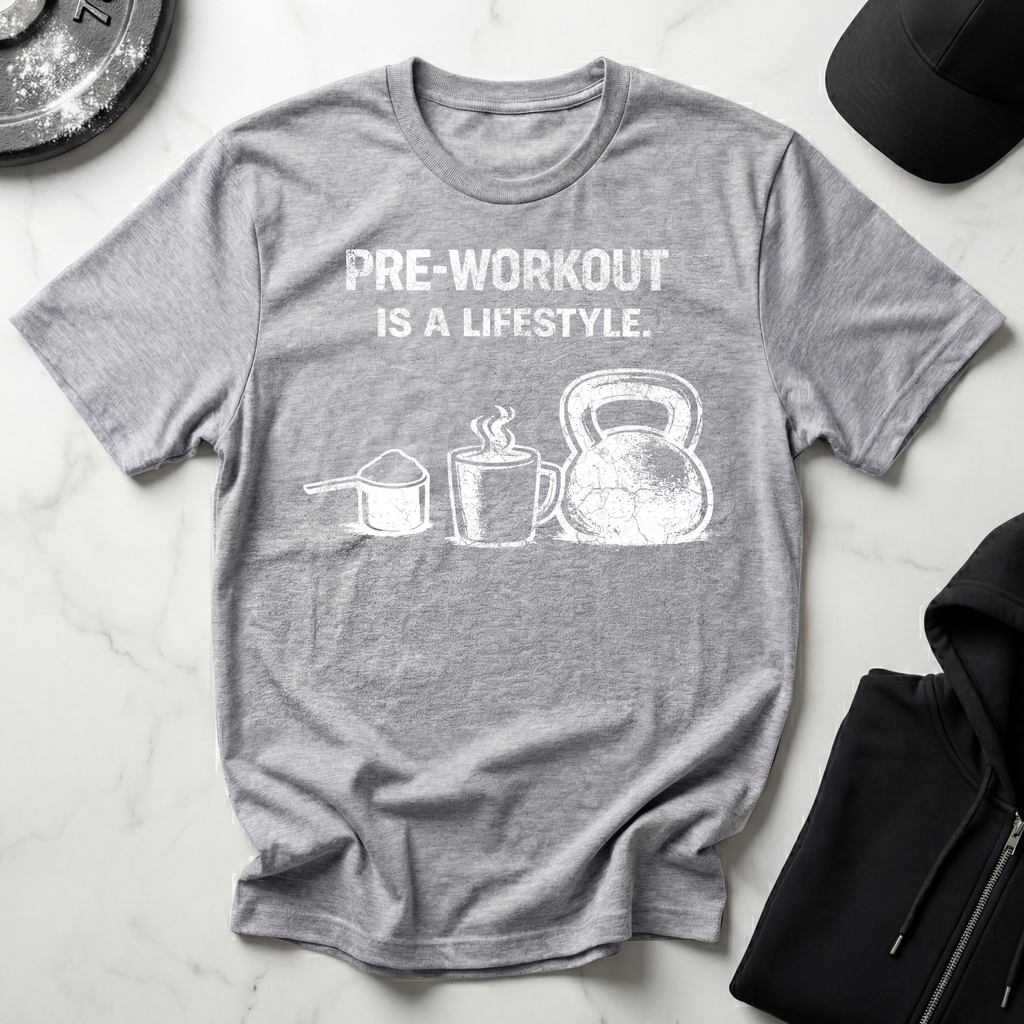 Pre-workout is a Lifestyle Dark Tee