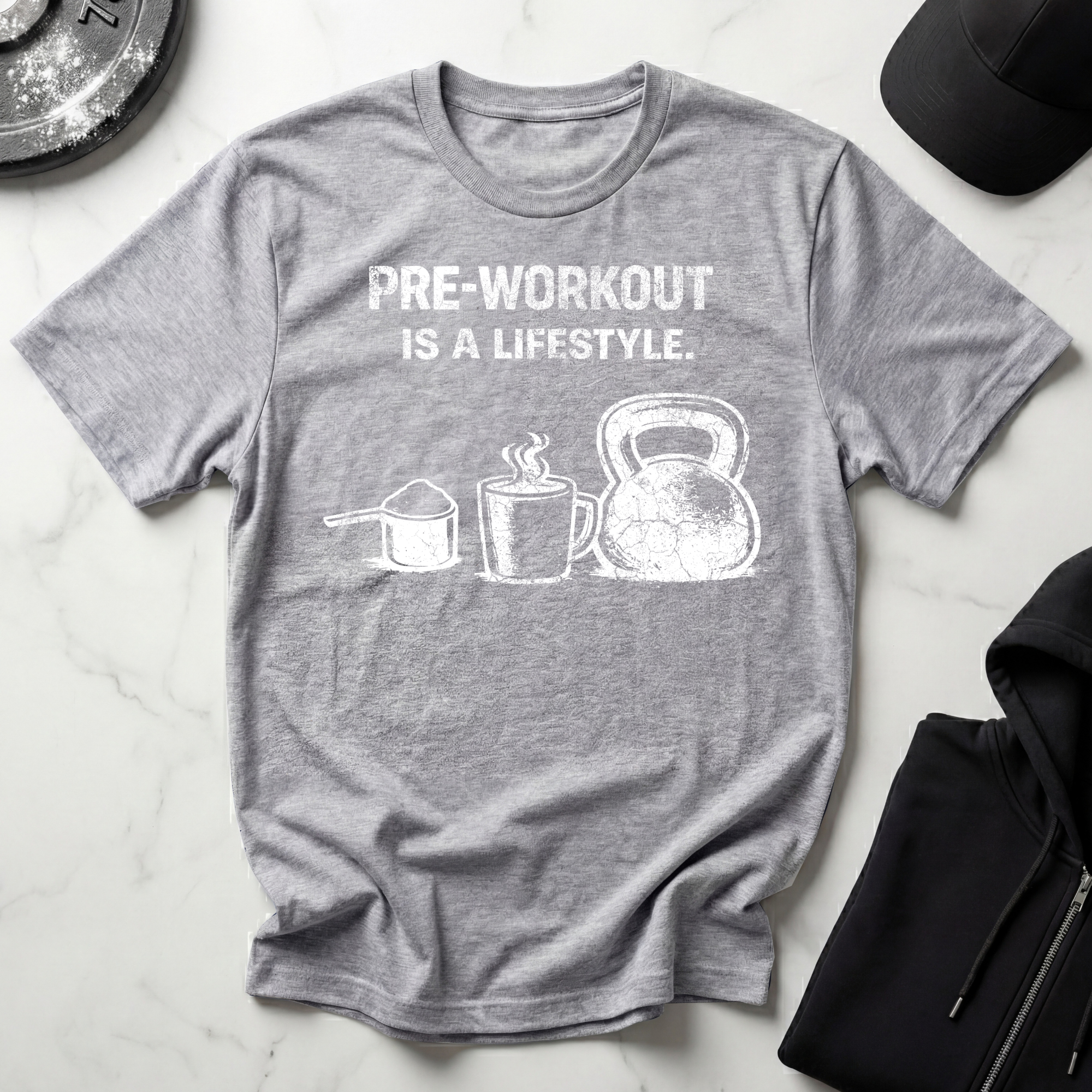 Pre-workout is a Lifestyle Dark Tee