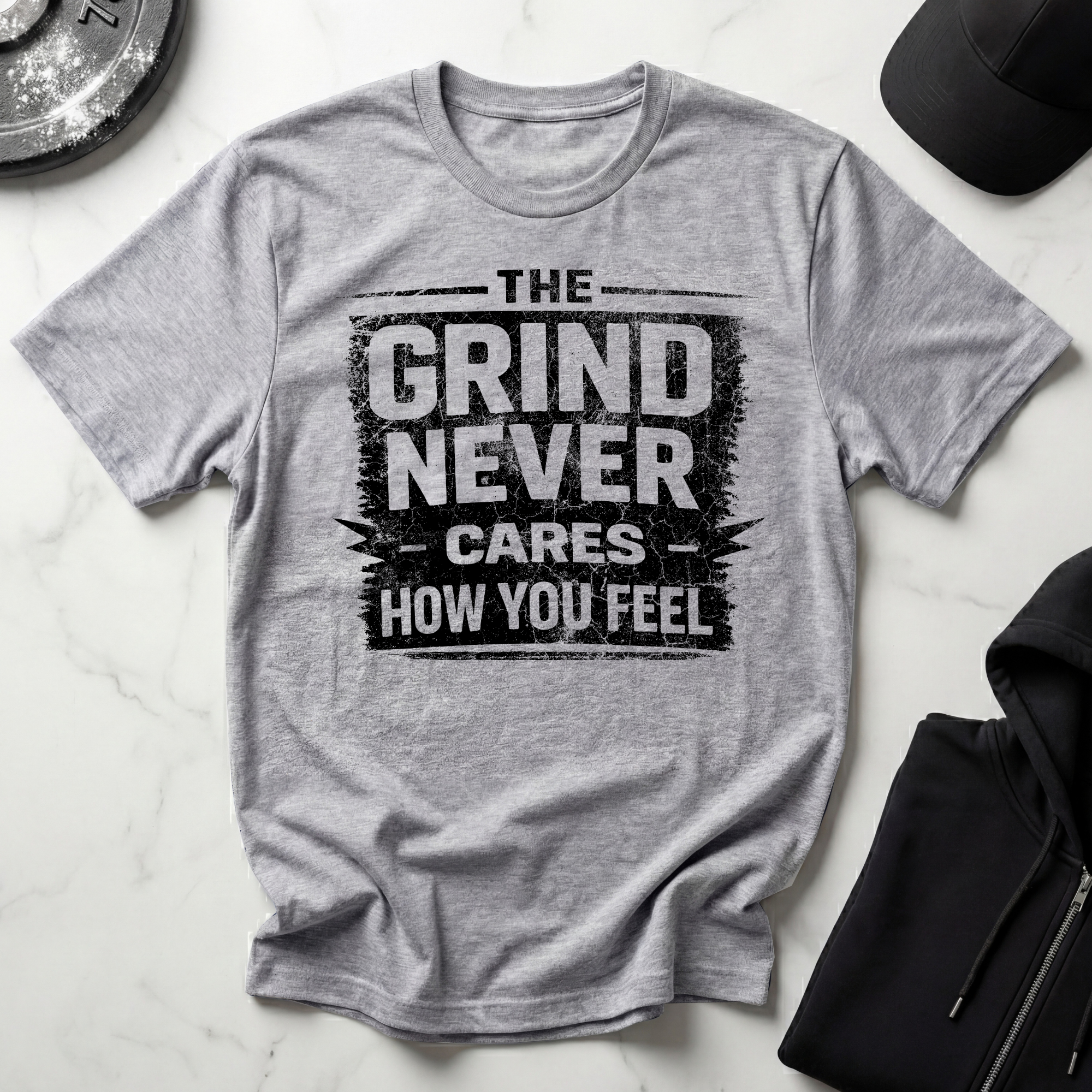 The Grind Never Cares Light Tee