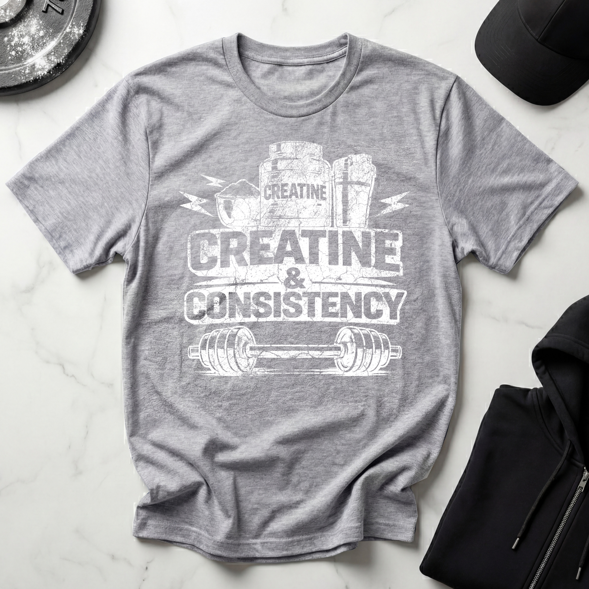 Creatine & Consistency Dark Tee