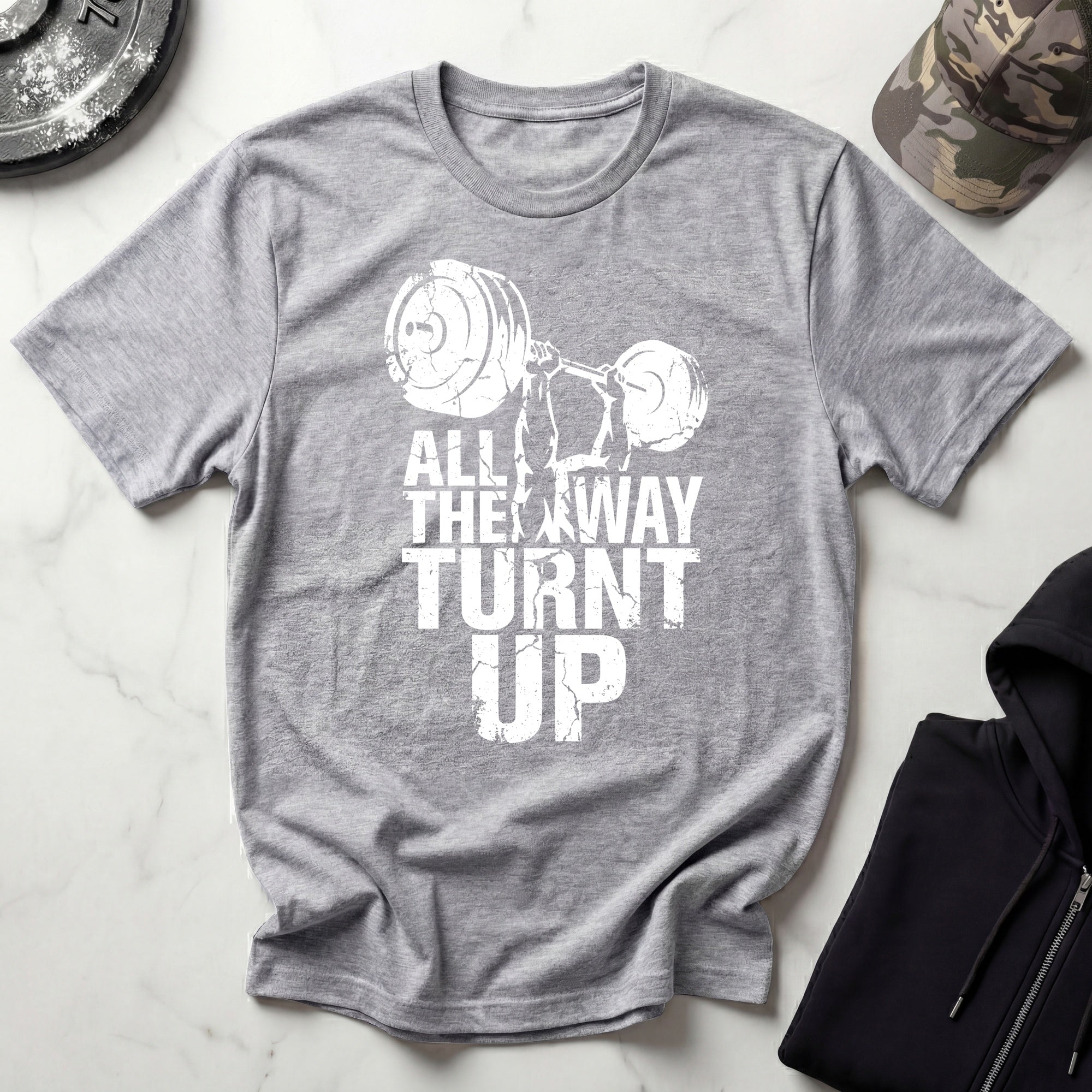 All Way Turnt Up Retro Gym T-Shirt