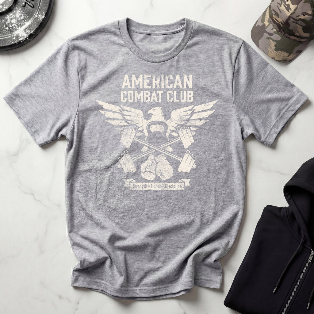 American Combat Club Gym Vintage Gym T-Shirt