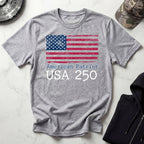American Patriot 250 Stars and Stripes Vintage Gym T-Shirt