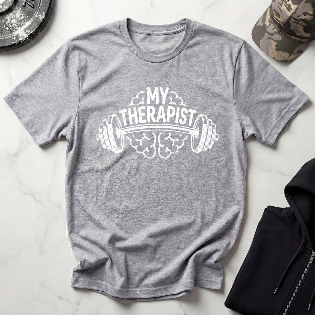 Barbell Therapist Gym T-Shirt