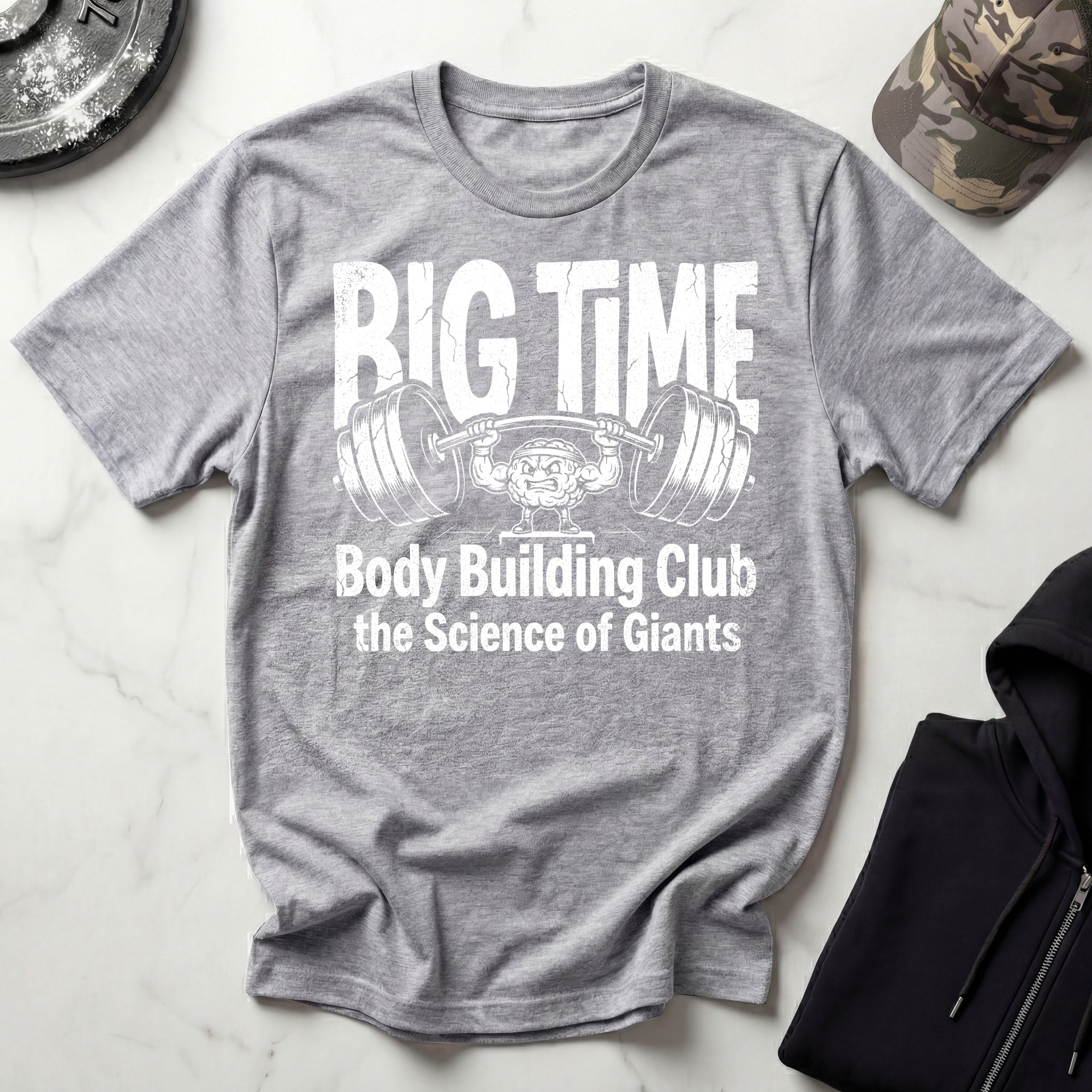 Big Time Bodybuilding Club Retro Gym T-Shirt