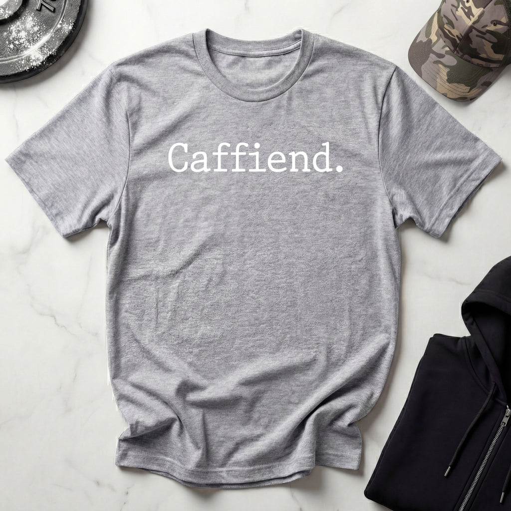 Caffiend Type Retro Gym T-Shirt