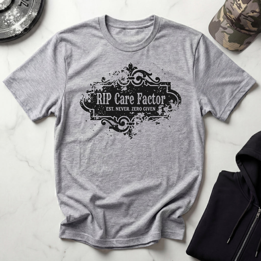 RIP Care Factor Retro Gym T-Shirt
