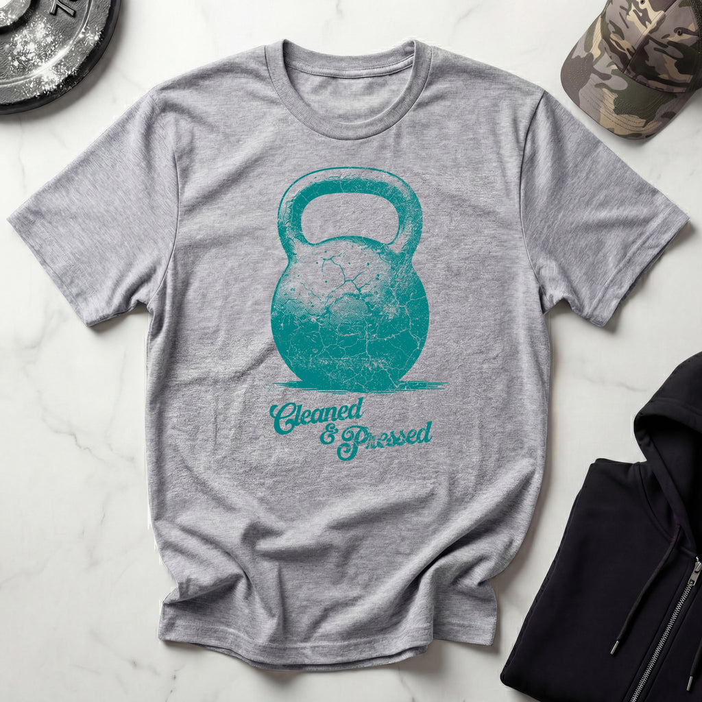 Cleaned and Pressed Kettlebell Vintage Gym T-Shirt