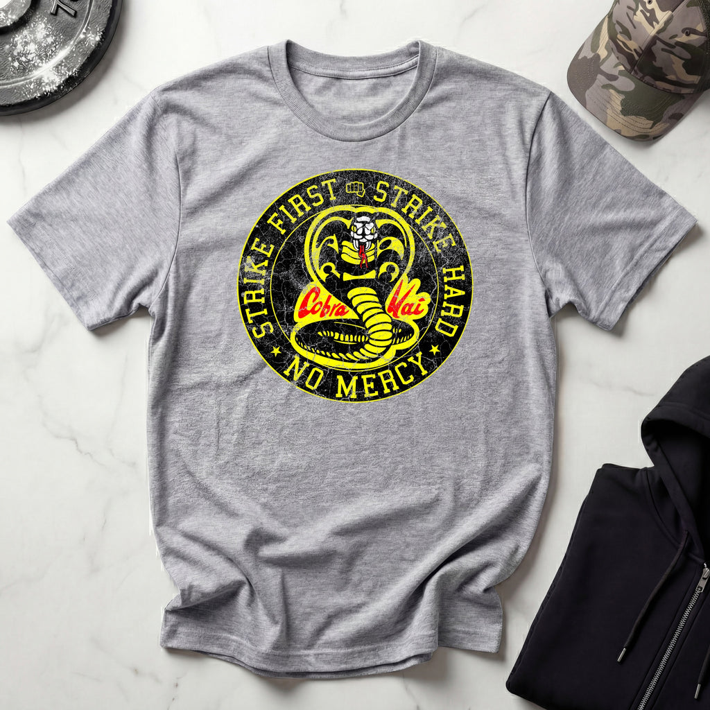 Cobra Kai Strike First Dojo Vintage Gym T-Shirt