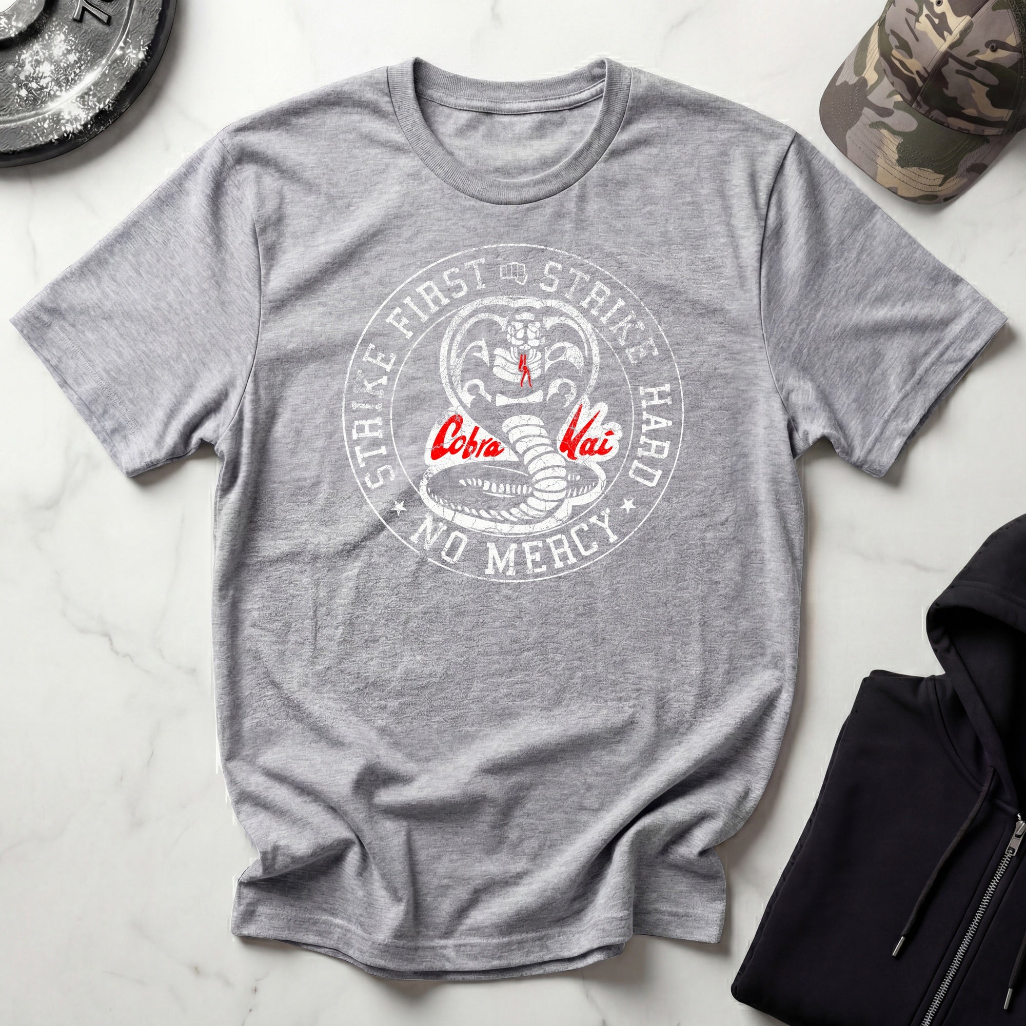 Cobra Kai Karate Dojo Badge Vintage Gym T-Shirt