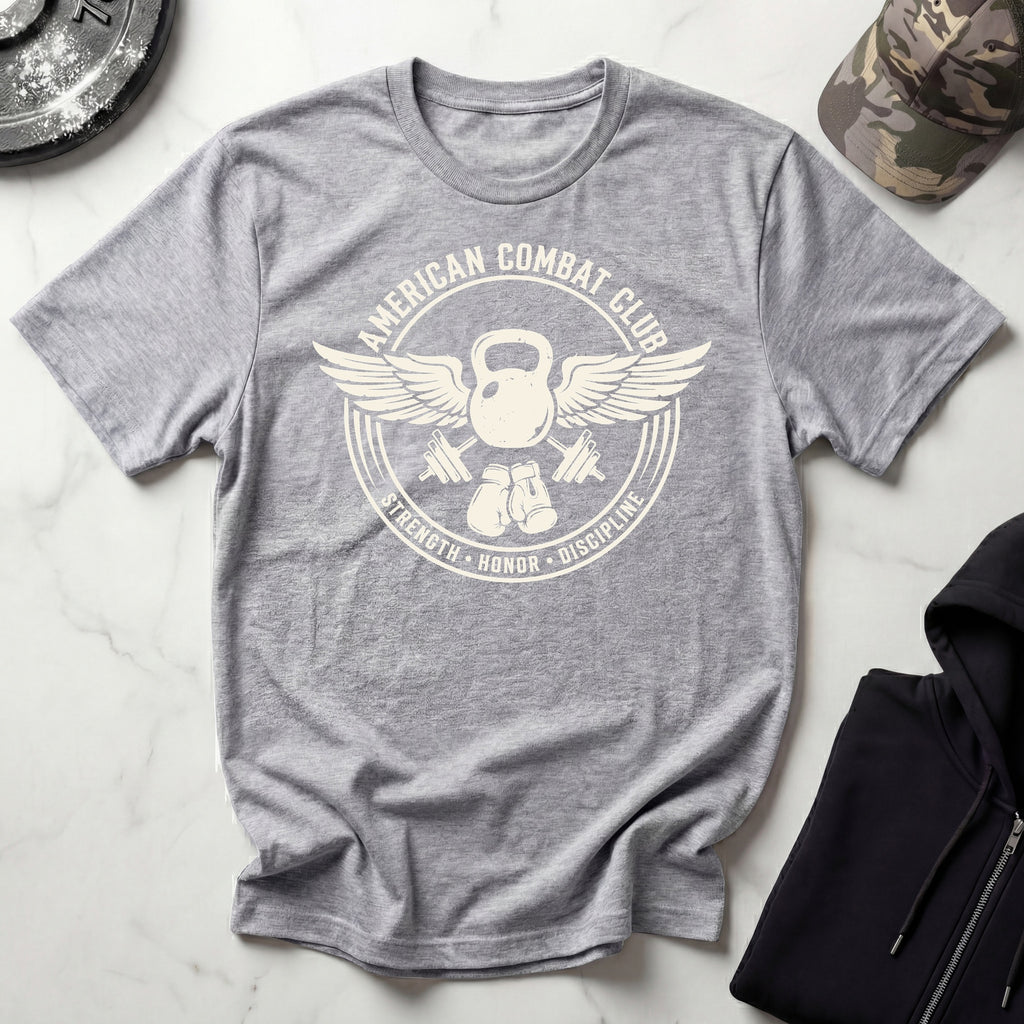 American Combat Club Gym Vintage Retro Gym T-Shirt
