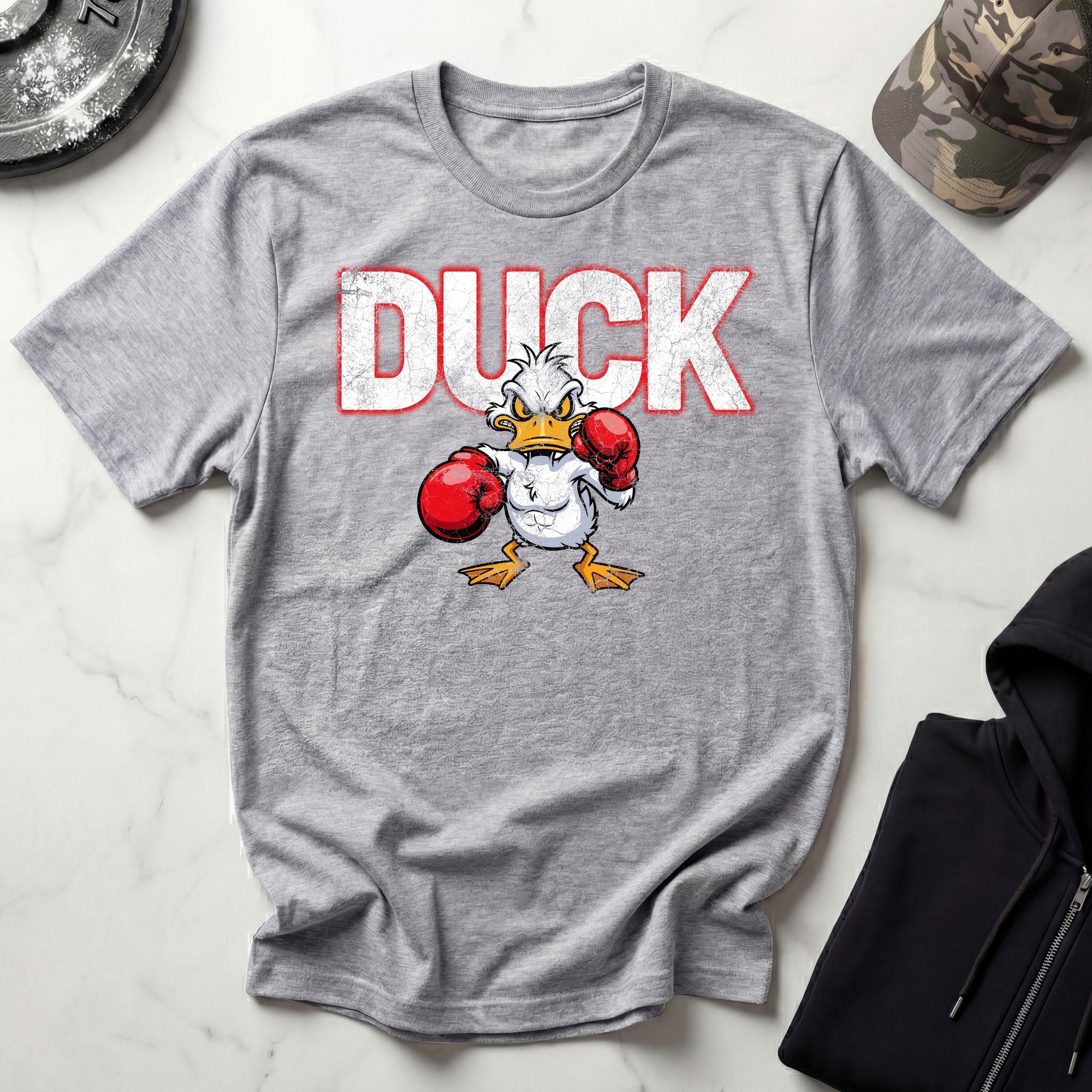 DUCK Boxer Graphic Vintage Gym T-Shirt