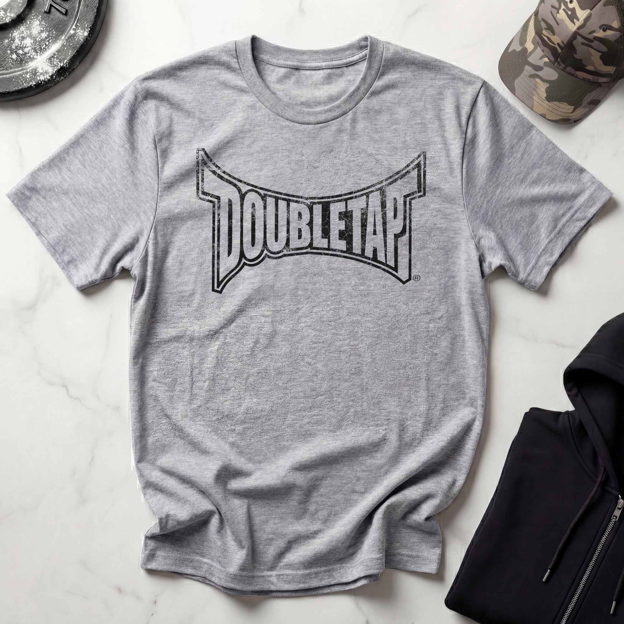 DoubleTap Graphic Vintage Gym T-Shirt