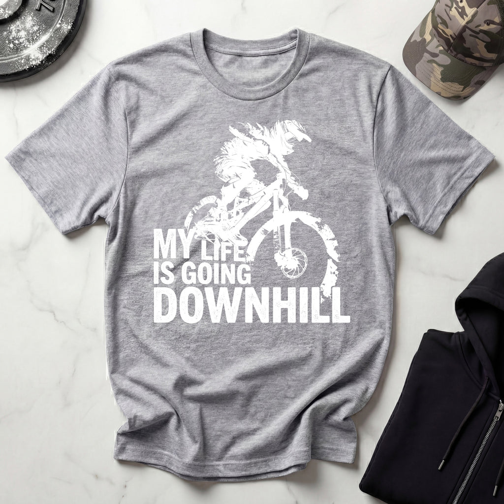 My Life Is Going Downhill MTB Gym T-Shirt