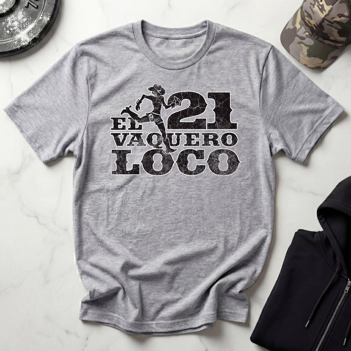 El Vaquero Loco 21 Mile Run Gym Tee