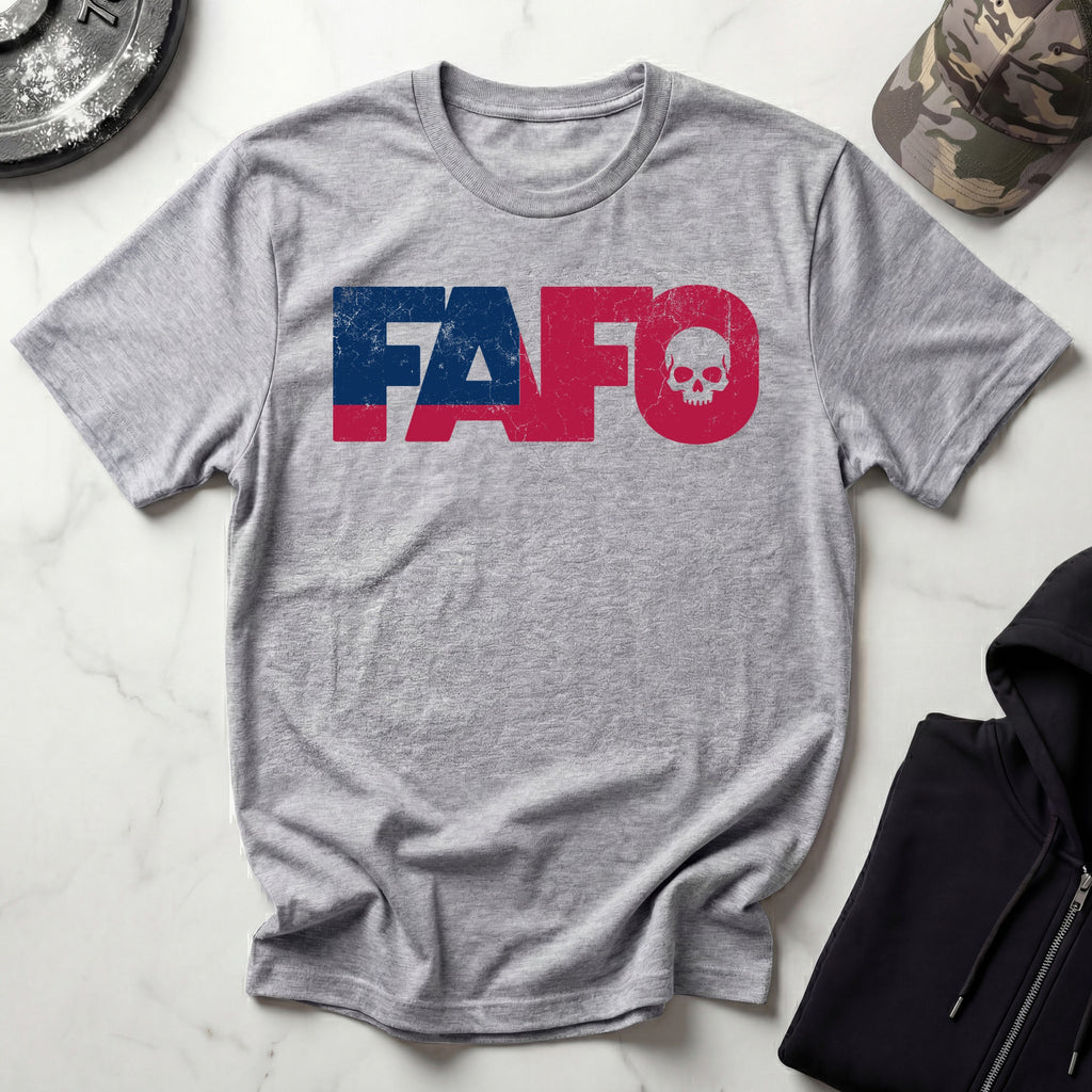 FAFO Skull Vintage Grunge Gym T-Shirt