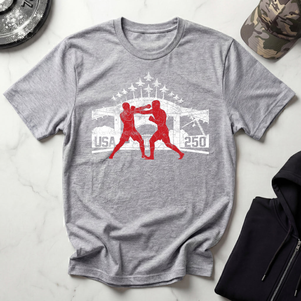 USA Freedom 250 Graphic Vintage Gym T-Shirt