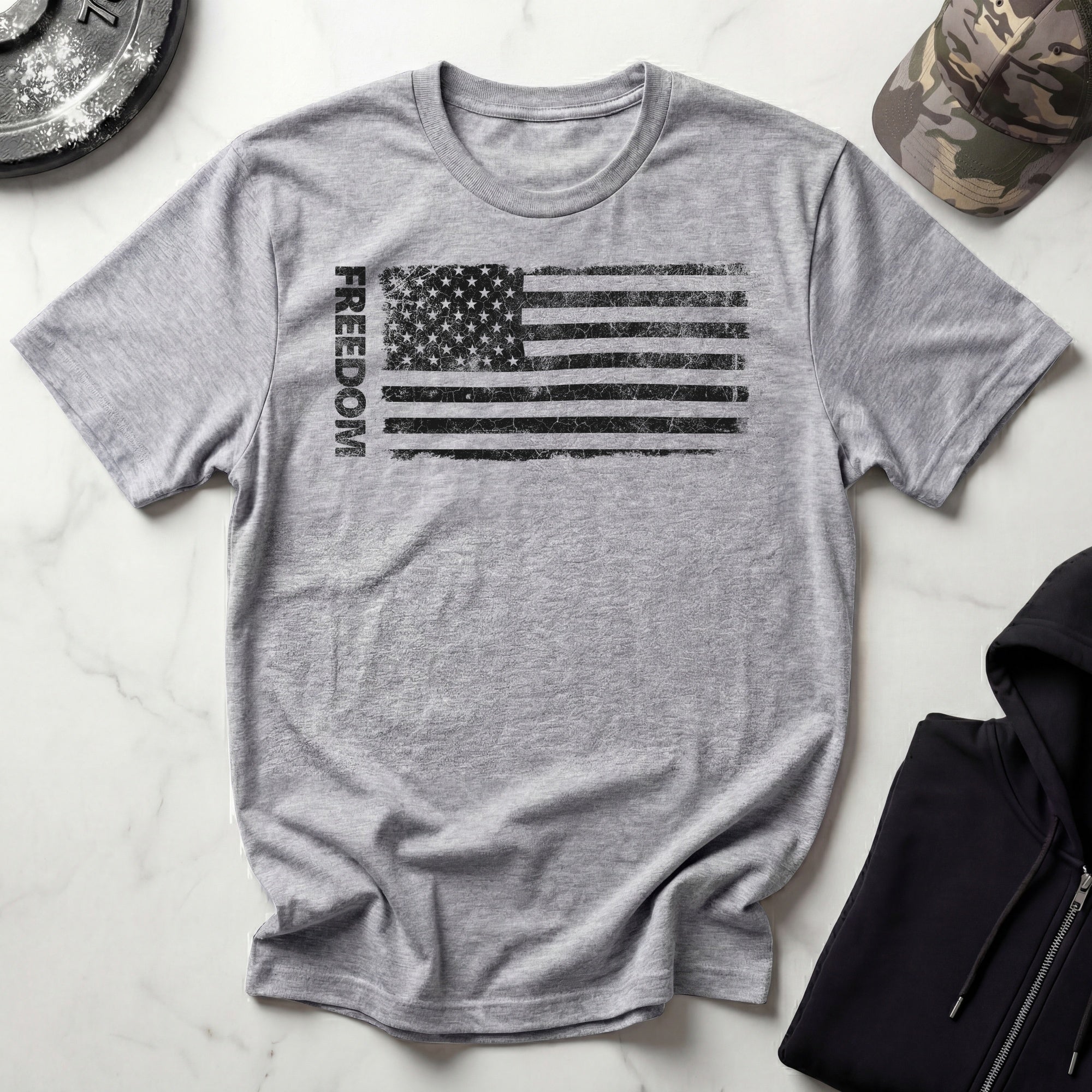 Flag Of Freedom Vintage Gym T-Shirt