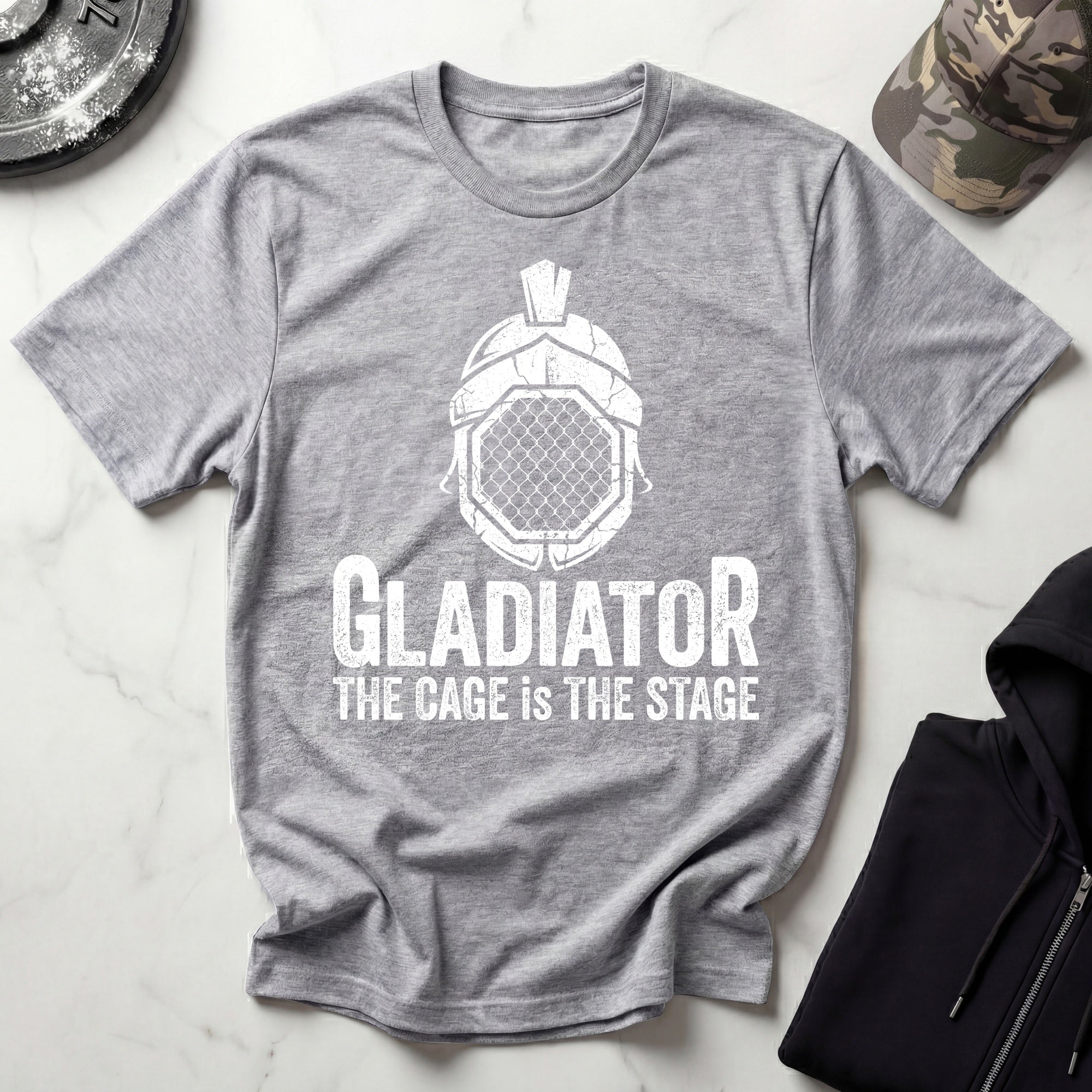 Cage Stage MMA Vintage Gym T-Shirt