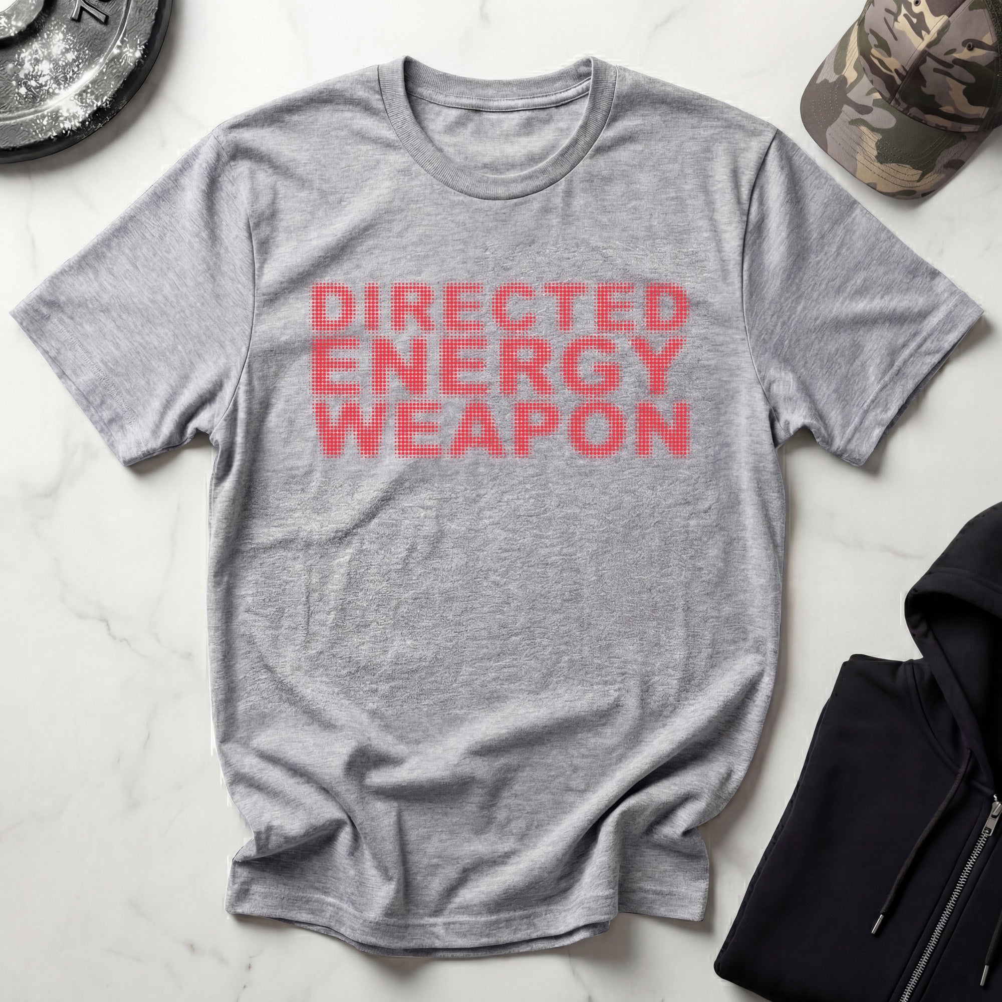 Directed Energy Half Tone Red Gym T-Shirt