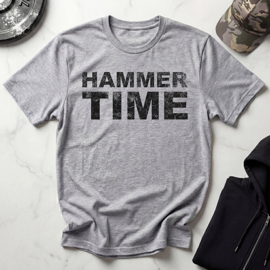 Hammer Time Grunge Dark Gym T-Shirt