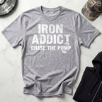 Iron Addict Bodybuilding Vintage Gym T-Shirt