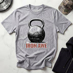 Iron Awe Kettlebell Graphic Gym T-Shirt