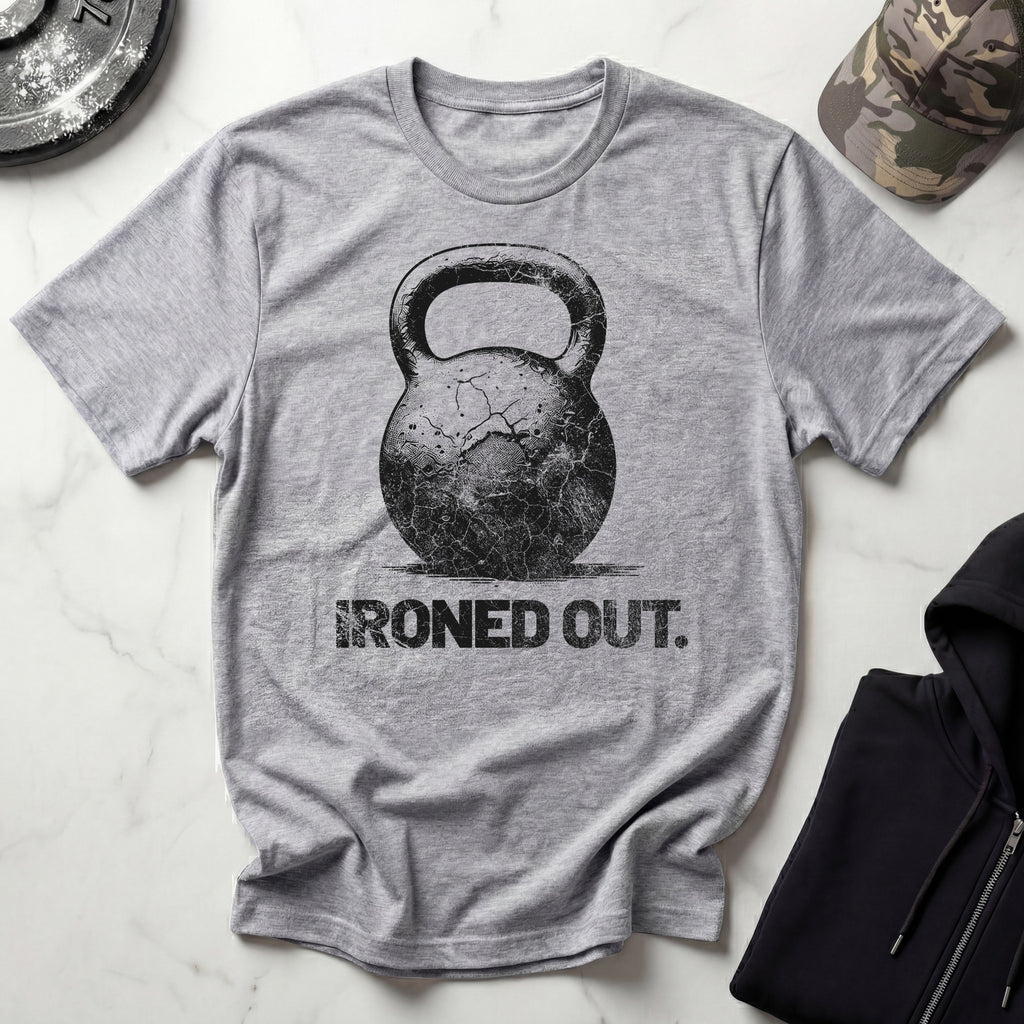 Ironed Out Kettlebell Retro Gym T-Shirt