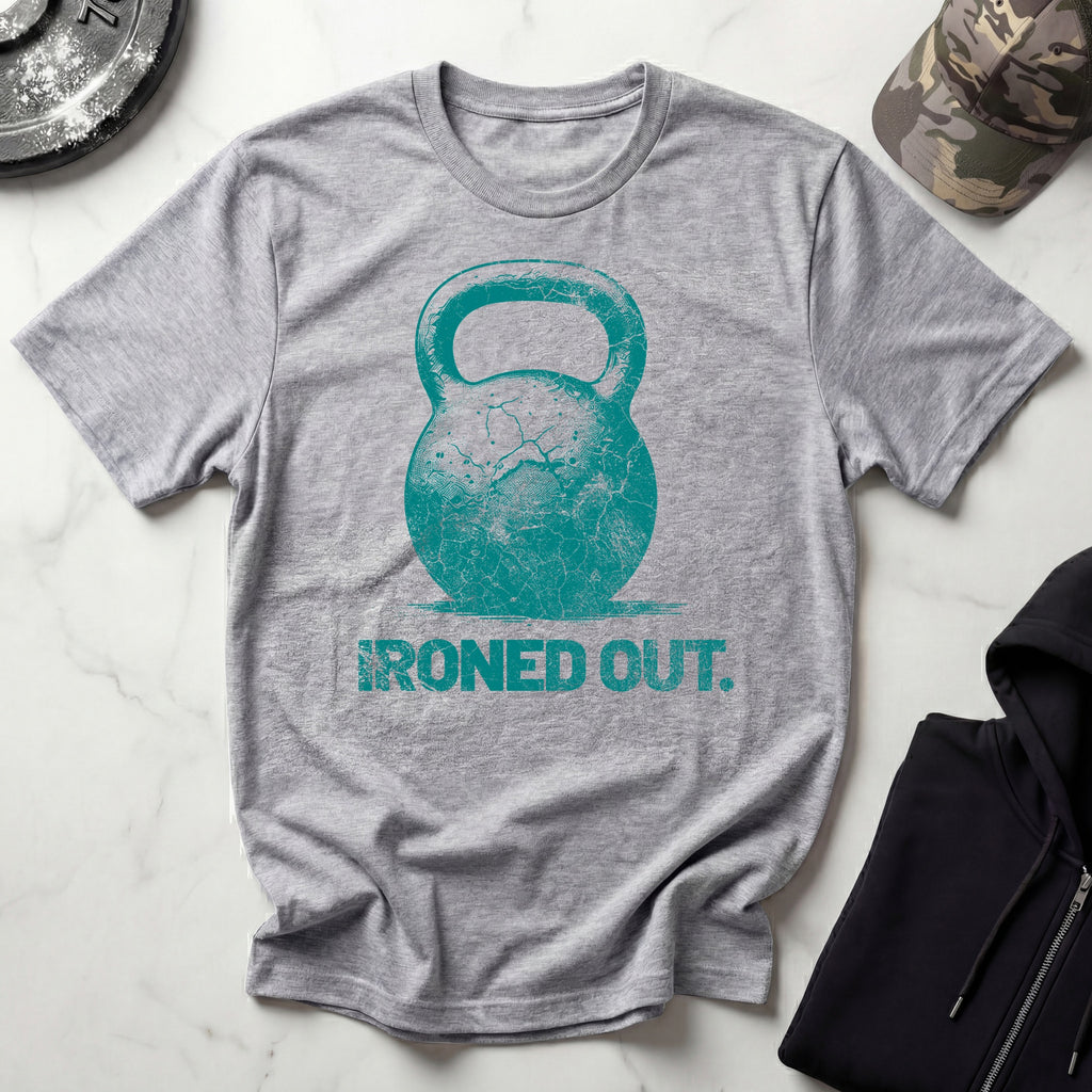 Ironed Out Kettlebell Vintage Gym T-Shirt