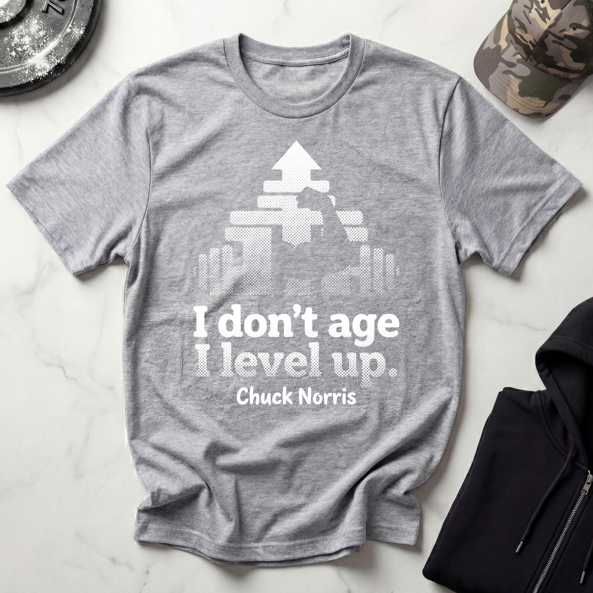 I Dont Age I Level Up Vintage Gym T-Shirt