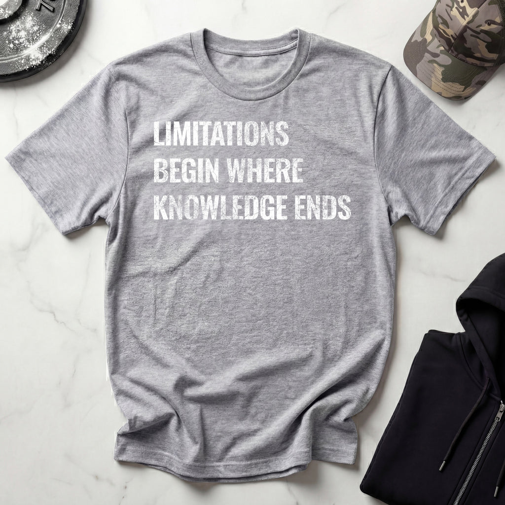 Knowledge Limitation Graphic Gym T-Shirt