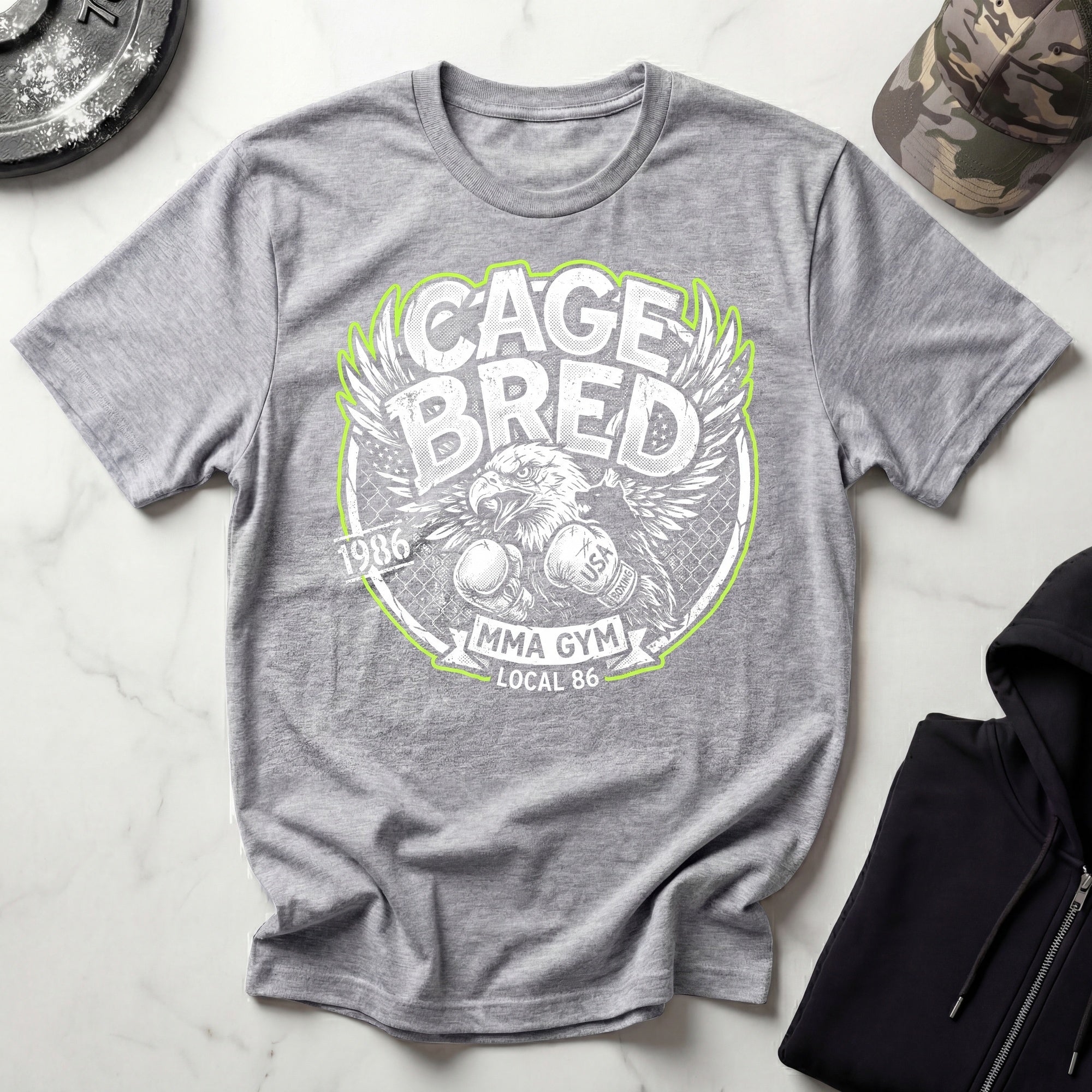 Cage Bred MMA American Eagle Gym T-Shirt