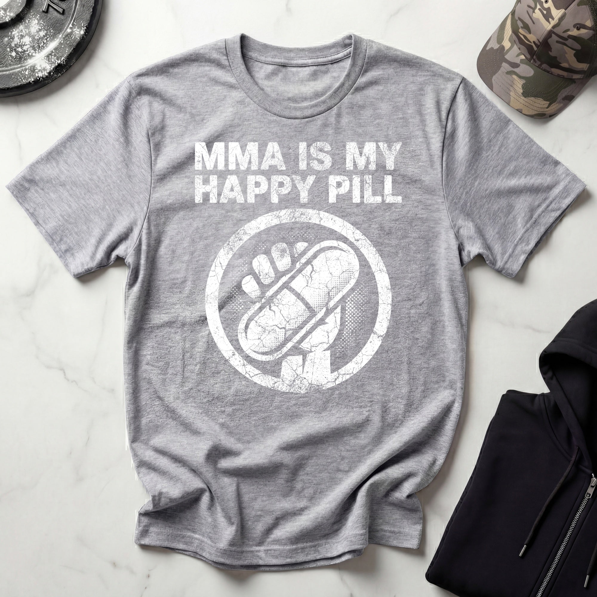 MMA Is My Happy Pill Gym T-Shirt