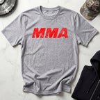 MMA Red Typographic Retro Gym T-Shirt