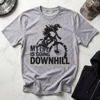 MTB Downhill Vintage Graphic Gym T-Shirt