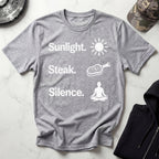 Sunlight Steak Silence Neuro Health Gym T-Shirt