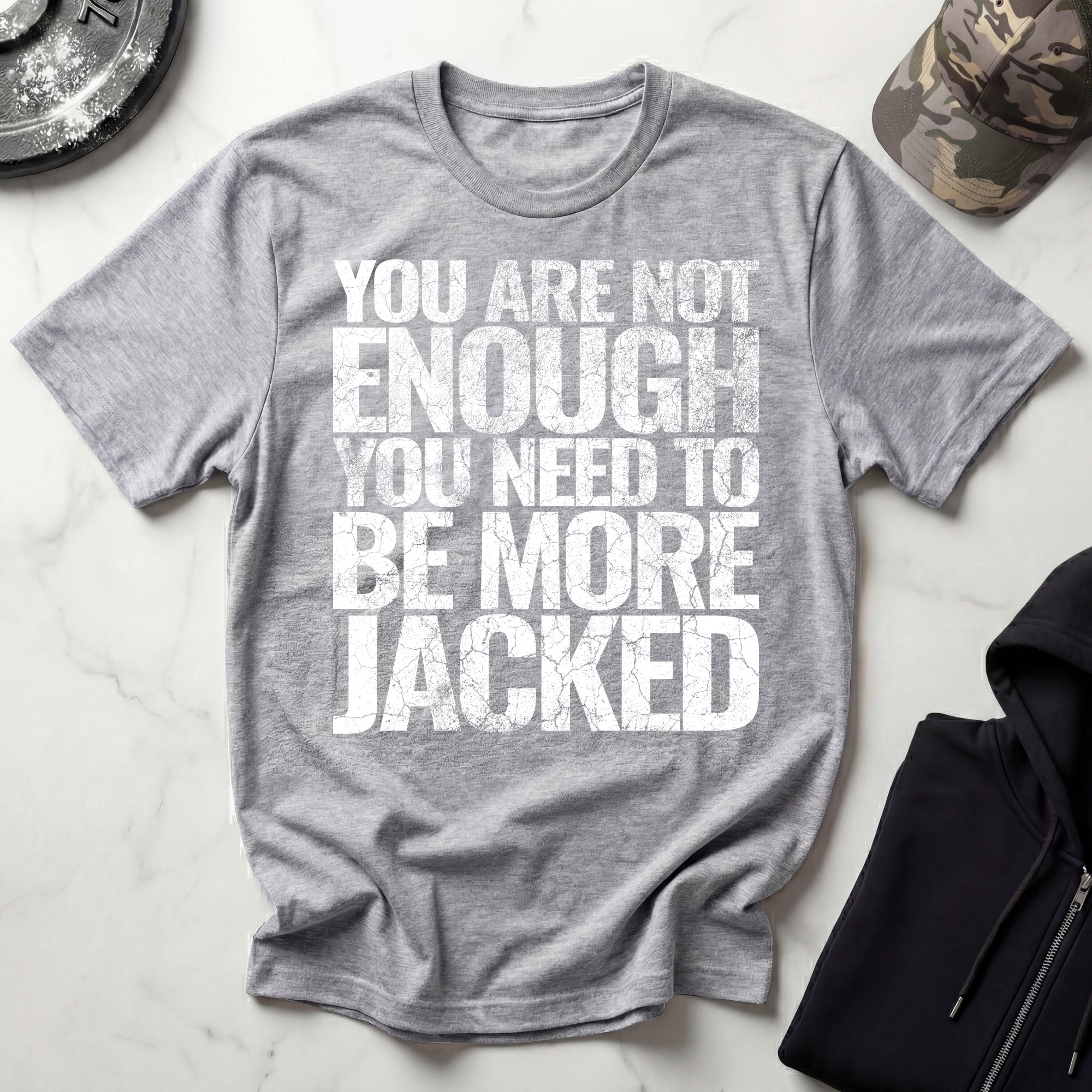 More Jacked Grunge Graphic Gym T-Shirt