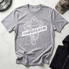 Musclein Man Graphic Vintage Gym T-Shirt