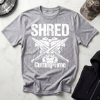 Shred Cutting Time Knife Graphic Vintage Gym T-Shirt