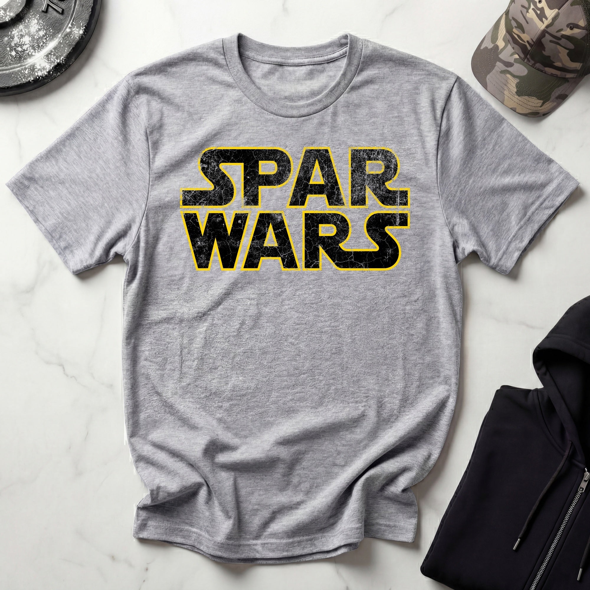 Spar Wars Grunge Vintage Gym T-Shirt
