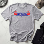 Top Guns Graphic Retro Gym T-Shirt