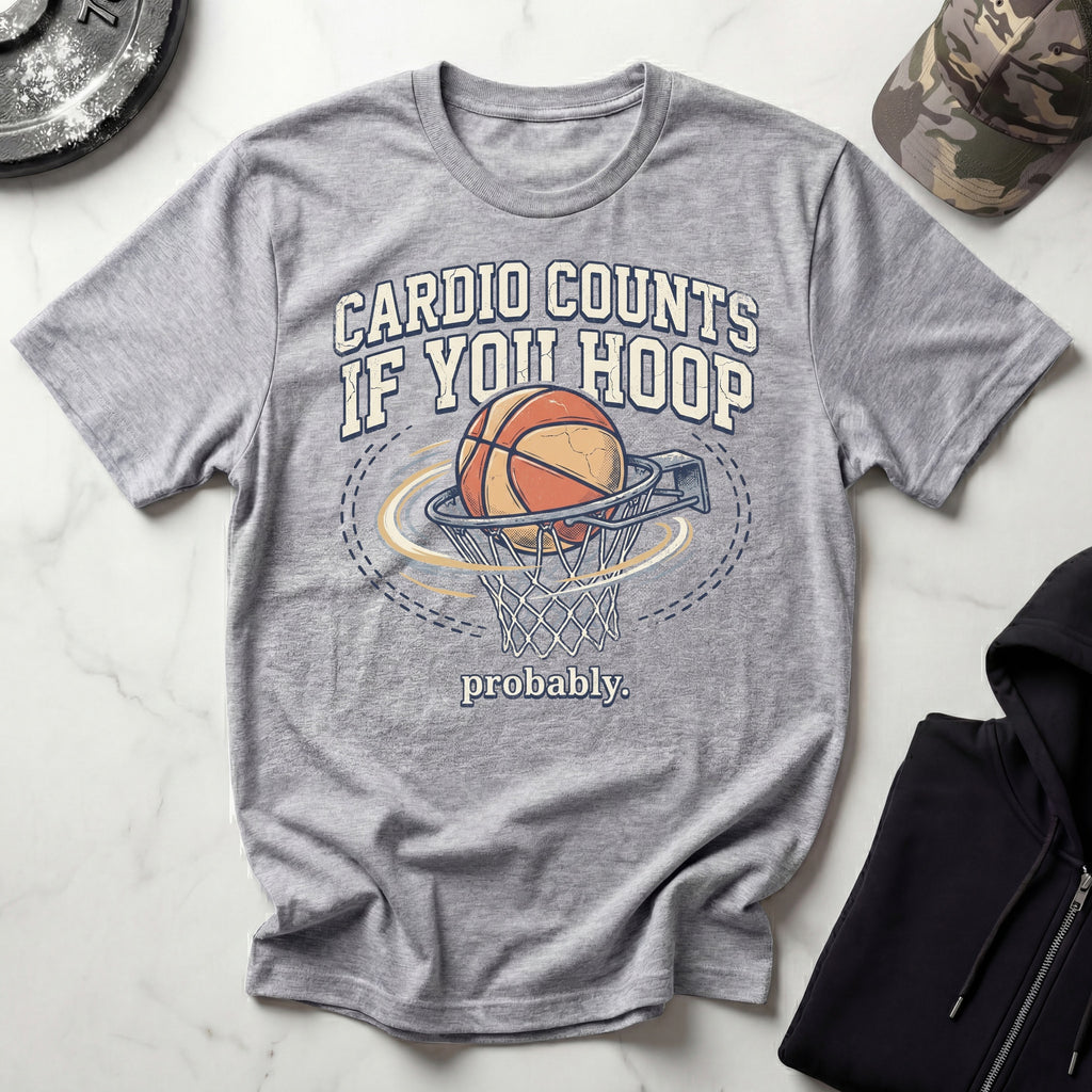 Basketball Hoop Cardio Graphic Gym T-Shirt