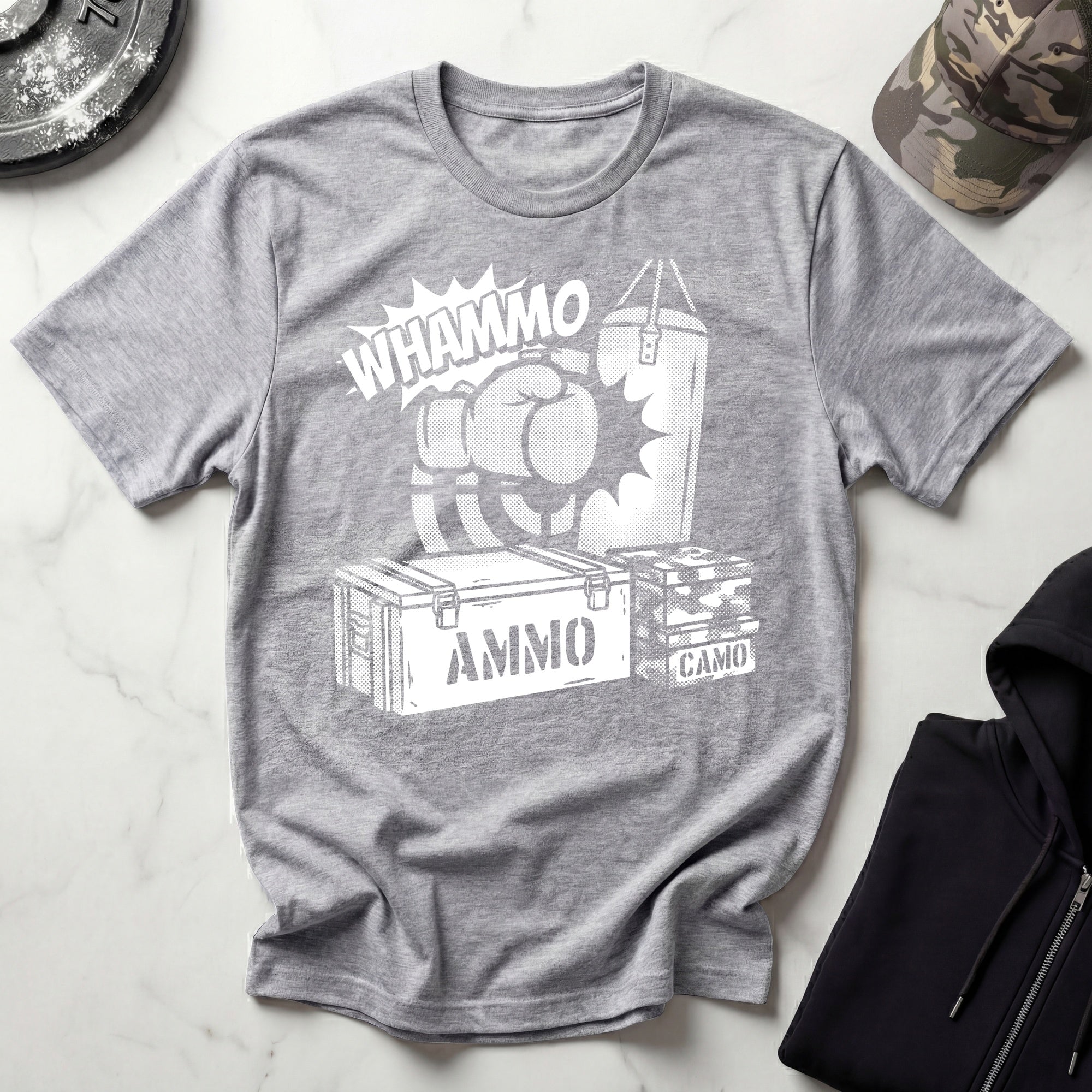 Whammo Military Boxing Gym T-Shirt