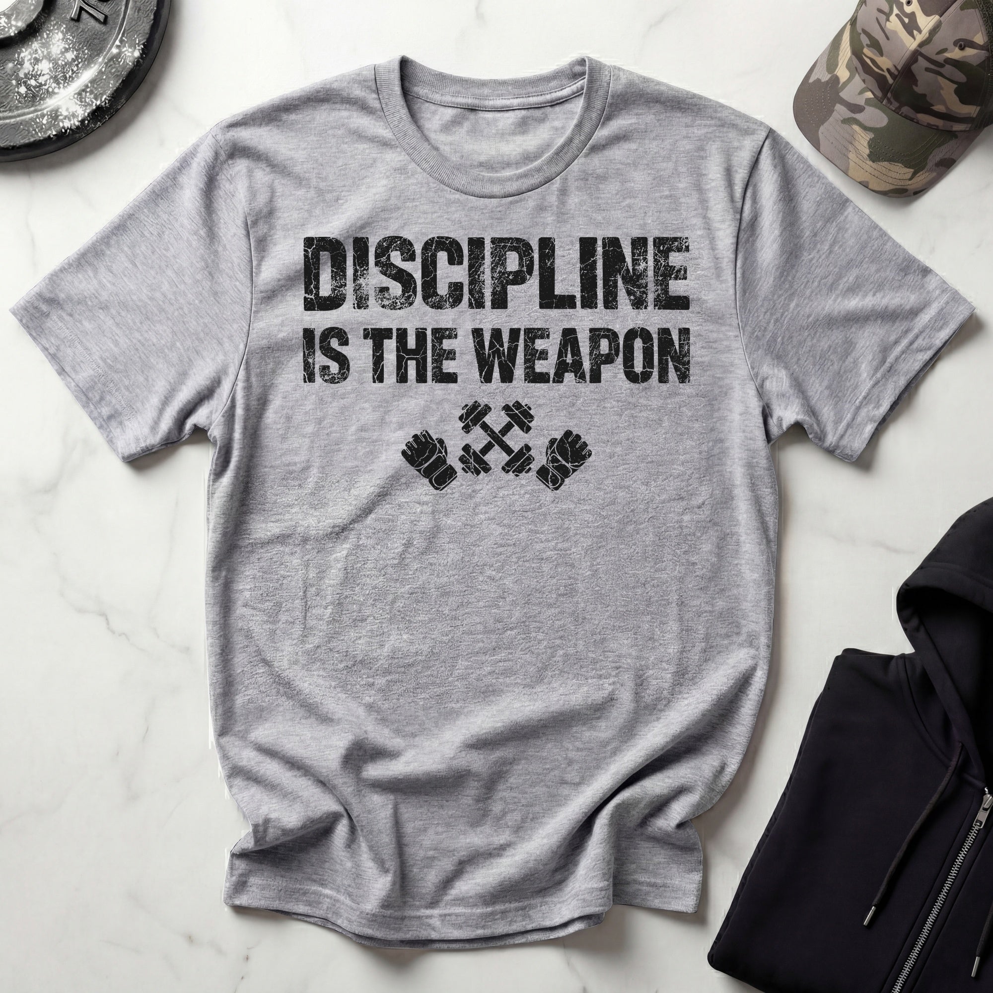 Weapons Discipline Bodybuilding Vintage Gym T-Shirt