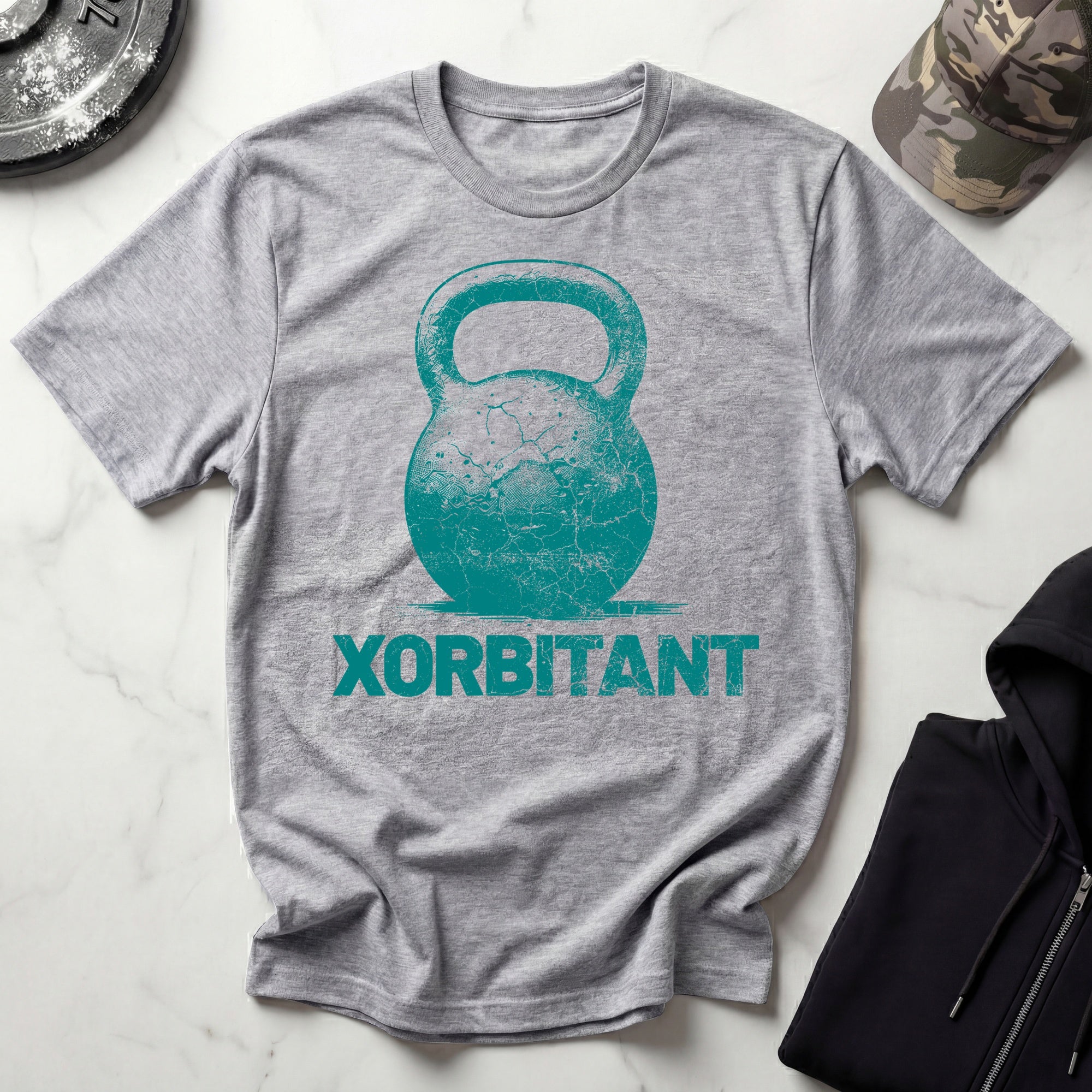 X Orbitant Kettlebell Retro Gym T-Shirtt