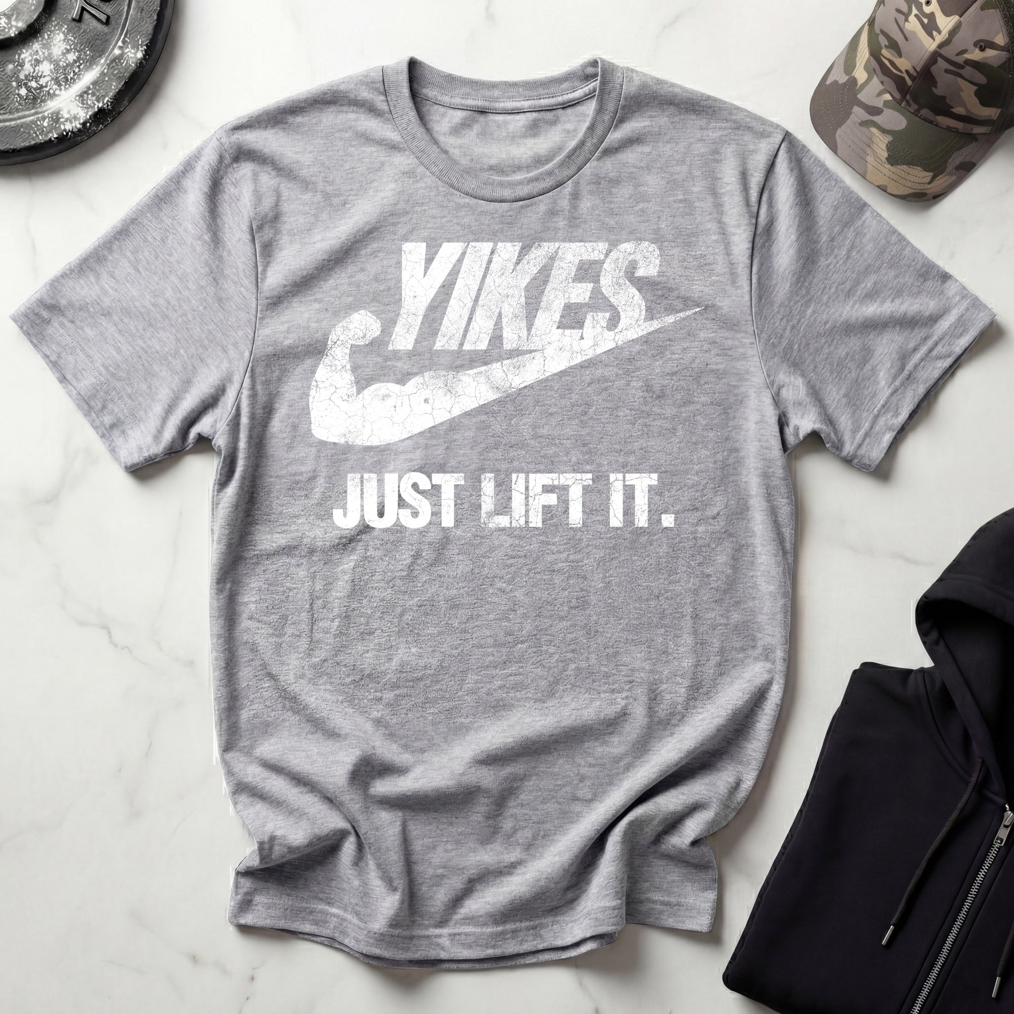 Yikes Just Lift It Vintage Gym T-Shirt