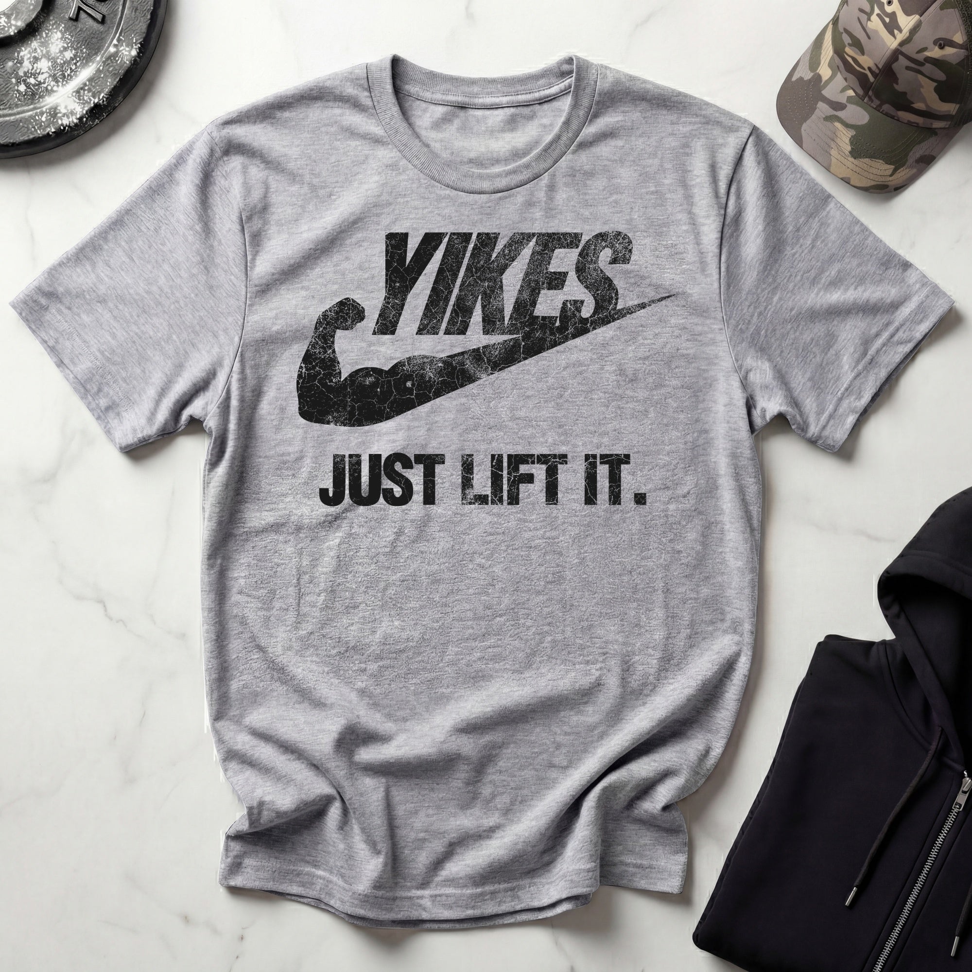 Yikes Just Lift It Vintage Gym Tee-Shirt